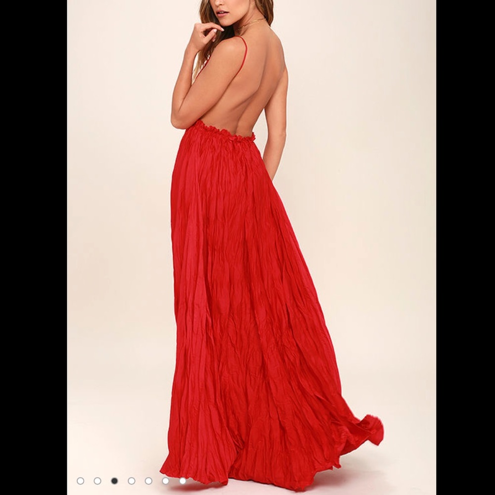 COPY - Lulus Snowy Meadow Crocheted Maxi Dress